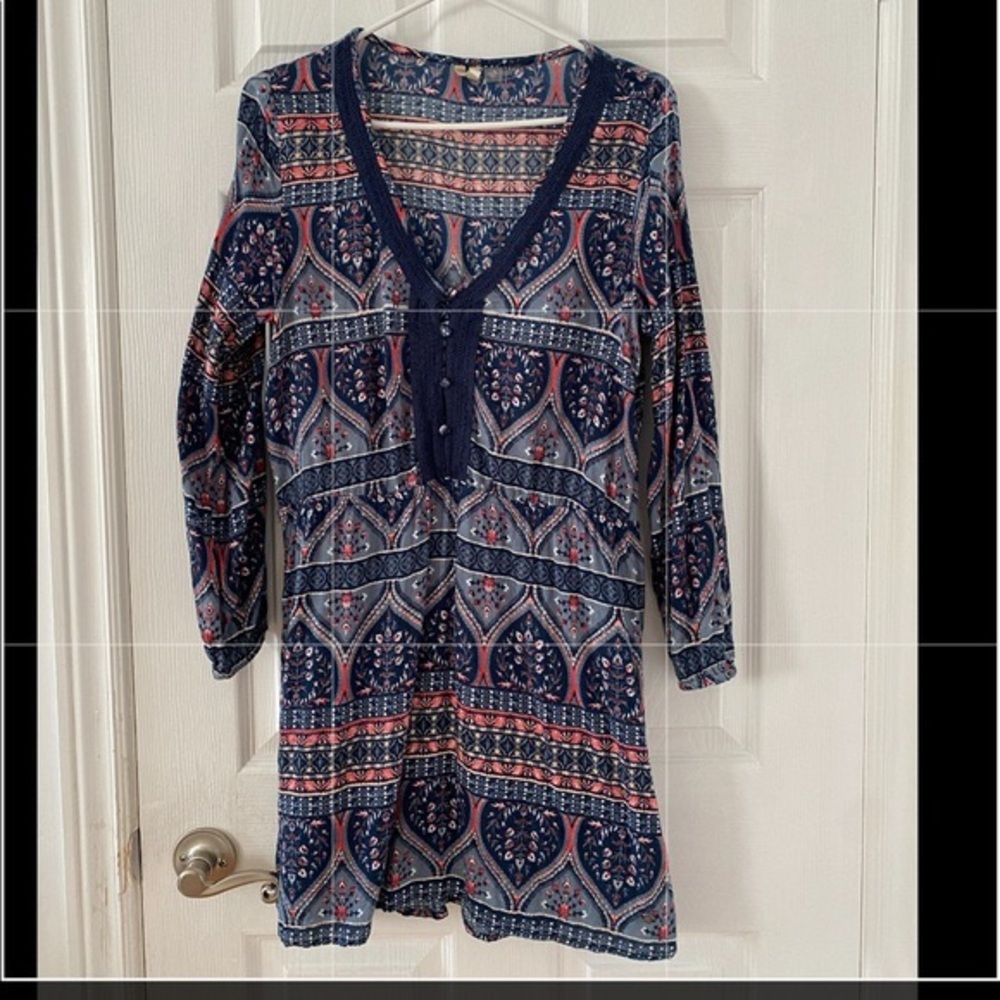 Roxy Long Sleeve Boho Dress